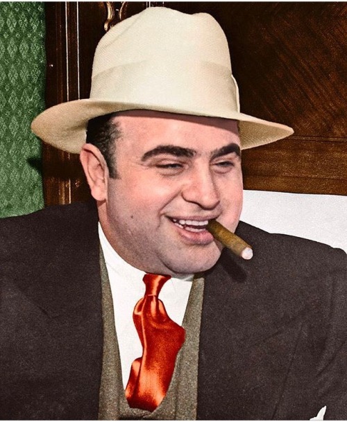 Capone…suited up on a Monday.