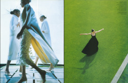 jinxproof:  Synthése Couture Vogue Paris (September 1998) Photo: Enrique Badulescu Hair: Nicolas Jurnjack