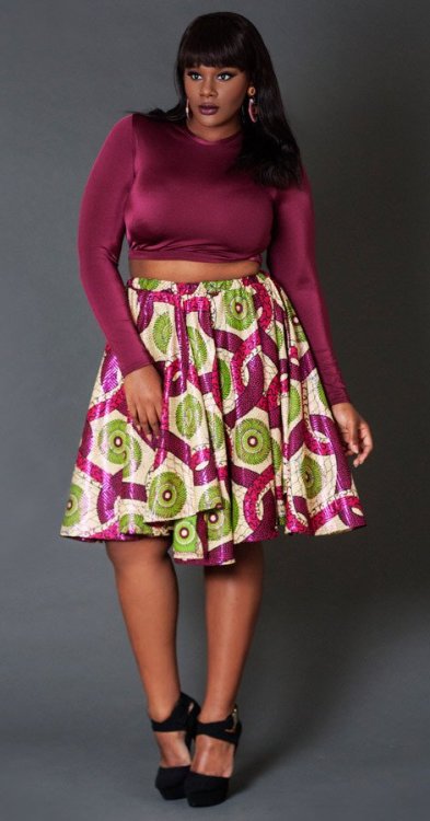 plussizeebony:Nakimuli Christmas Mambo Skirt