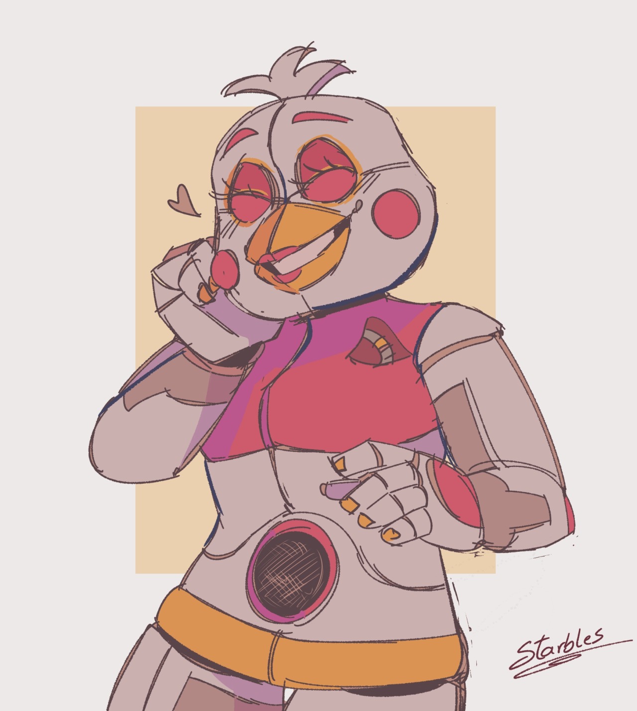 Foop on X: A Funtime Chica sketch I forgot to post here #fnaf   / X