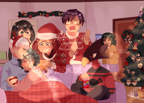 [ ko-fi | twitter | commissions ] merry christmas from the dekusquad~