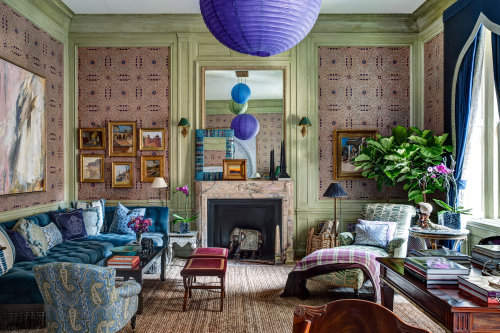 {Continuing on with the tour of this year's Kips Bay Decorator Show House in New York, housed in one