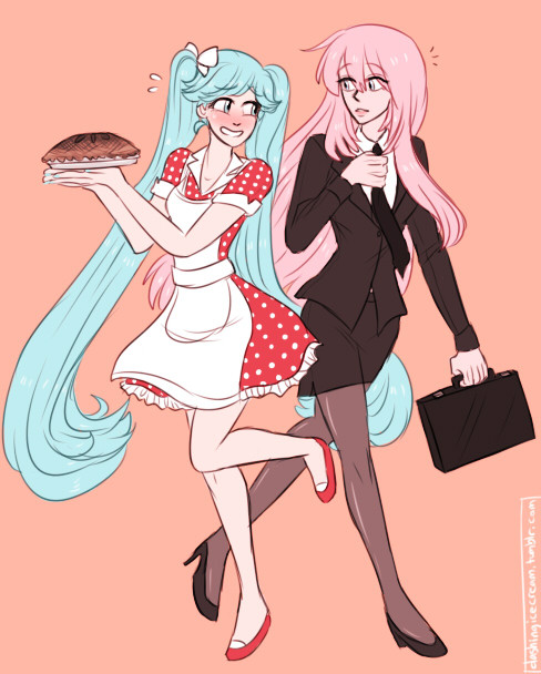 Porn photo housewife!miku and working husband!luka hhhhhhAHAH