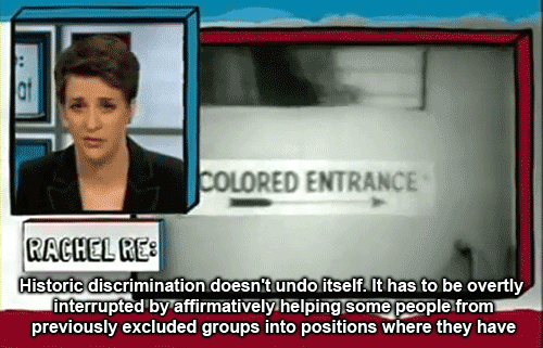 chubbycartwheels:theclarkknight:I really liked the way Rachel Maddow explained her support for affir
