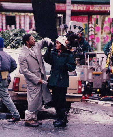 myloversrock:  denzel washington + whitney houston dancing together in the street during a break in filming ‘ the preacher’s wife ’ 1996.