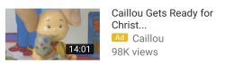 turbo-pharaoh: Time for Caillou to meet his maker