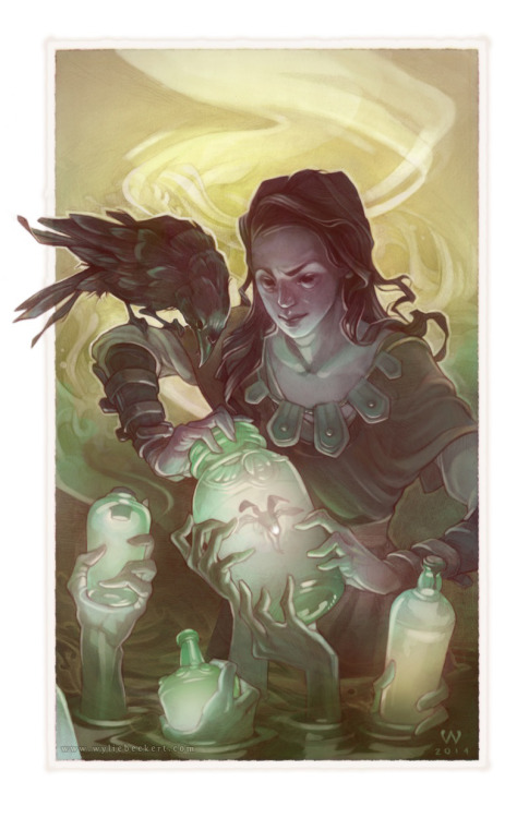 0drawingablank0:  Bottle Quest by wylielise 