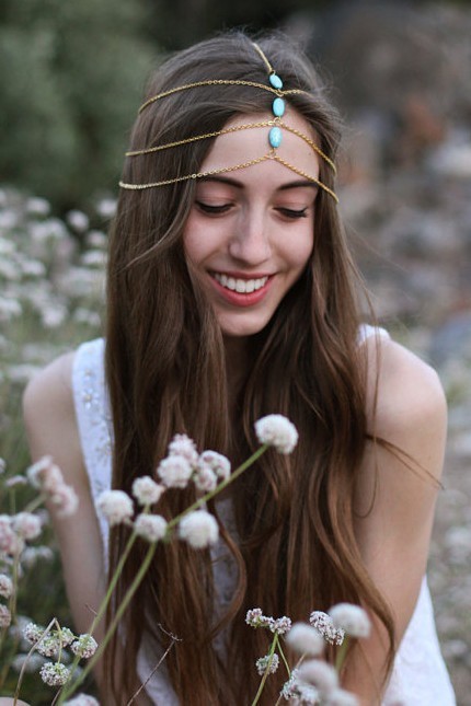 enchantedmemories:Beautiful bohemian hair accents~ Found here
