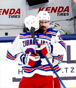 thequeencity: CHRIS & MIKA | another victory, another hug ( NYR @ CBJ. 11.13.2021. )