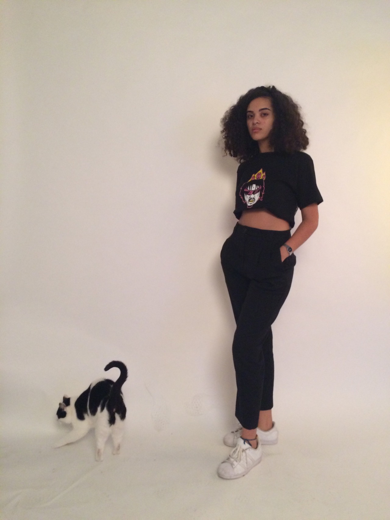 yazmineok:  me &amp; cat 