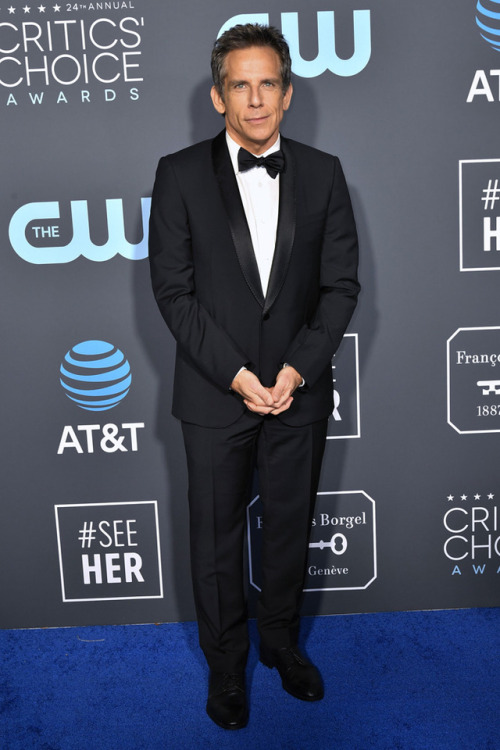 frozenmorningdeew:Ben Stiller attends the 2019 Critics’ Choice Awards