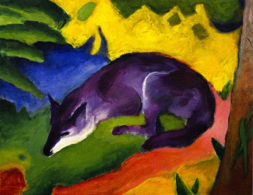 Franz Marc, Blue-Black Fox, 1911