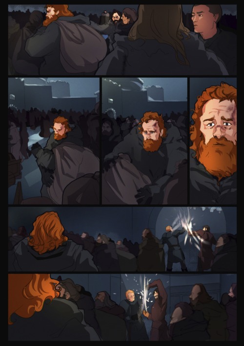 Scene 13: [twitter] [Full Comic] AO3: [scripts]Leak: Tormund and the rest of the Wildlings are giv