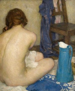 colin-vian:    The Blue Jug by David Foggie (1887-1948)  Stunning