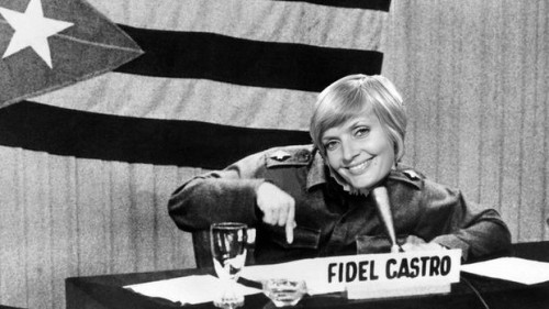 Wake up sheeple the evidence is out there Florence Henderson and Fidel Castro were the same person 