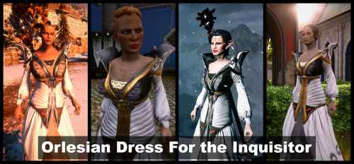 padme4000modder: Orlesian Dress for the Inquisitor - link can be found in comments of this post or f