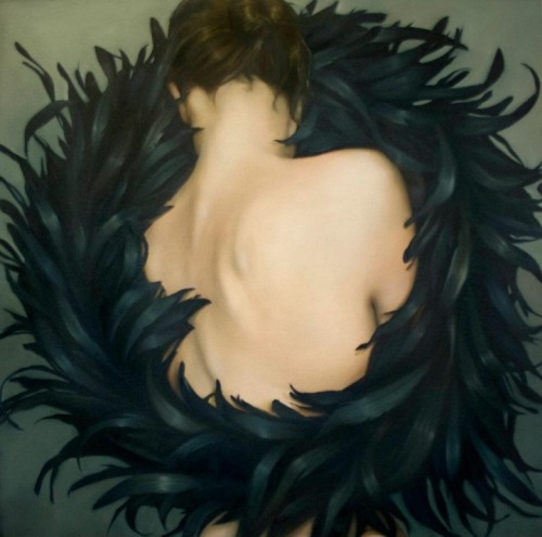 mymodernmet:Mysteriously Surreal Paintings of Faceless Women Overpowered by Nature and Wildlife