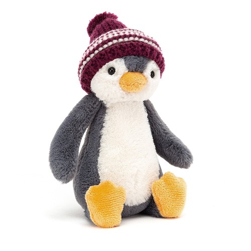 jellycatstuffies:Bashful Bobble Hat Penguin Navy, Grey and BurgundyKo-fi / Instagram