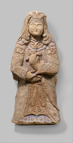 met-islamic-art:Standing Figure with Feathered Headdress, Metropolitan Museum of Art: Islamic ArtCor