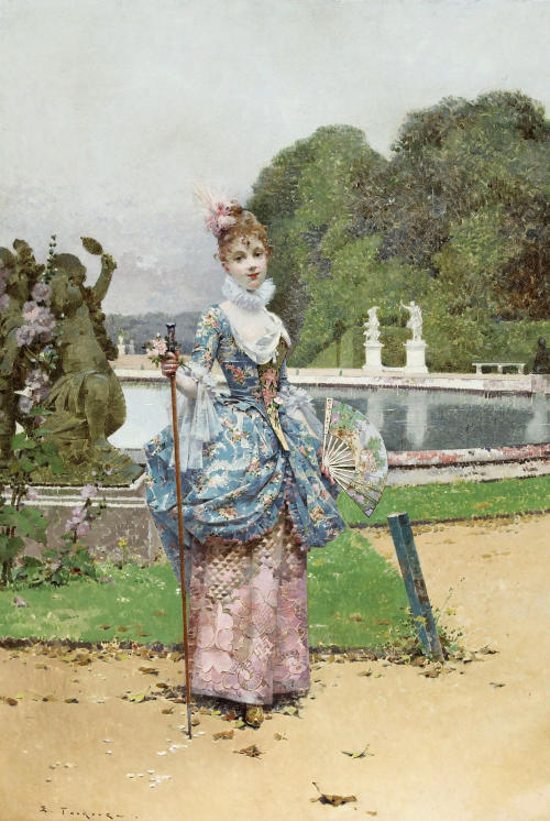 Edouard Toudouze - An Elegant Lady