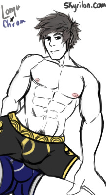 skyrilon:  Every month I chose one of my Patreon patrons for a free sketch commission.For June it was requested that I do any Fire Emblem character. I chose one of my favorite guys, Lonqu!! Check out my Patreon if you’d like for more yaoi/bara art