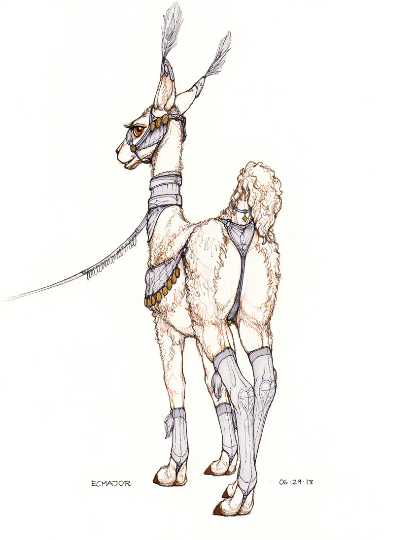 Llama Show - by ecmajor Another stream sketch. I rather like this one :&gt; Thanks