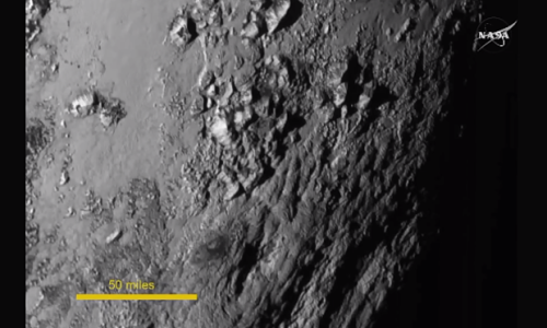 mindblowingscience:  New images from New Horizons of Pluto and its moons: July 15th, 20151. Methane map of Pluto2. Pluto’s moon CharonCathy Olkin is now describing a new image of Charon, the largest of Pluto’s moons, named for the ferryman of Greek
