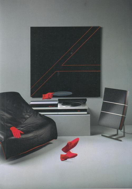 David Lewis, Red Line Loudspeakers, 1985/92. Bang & Olufsen, Denmark. German sales folder. Sourc