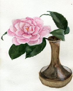 havekat:  Lonely Scholar Watercolor, Gouache