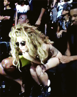 arrtpop:  Gaga spitting herself. 