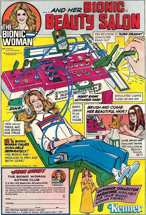 retrowar: loloharris22:  Bionic Spa Envy  Isn’t it bionic don’t you think? 