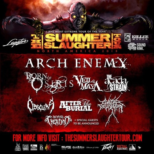 General Admission tickets for the 2015 #SummerSlaughter Tour are on sale now! Don’t miss out o