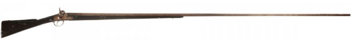 English fowling musket with very long barrel, mid 19th century.