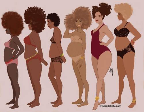 nichollekobi:Dare to love your Brown body#nichollekobi #illustration