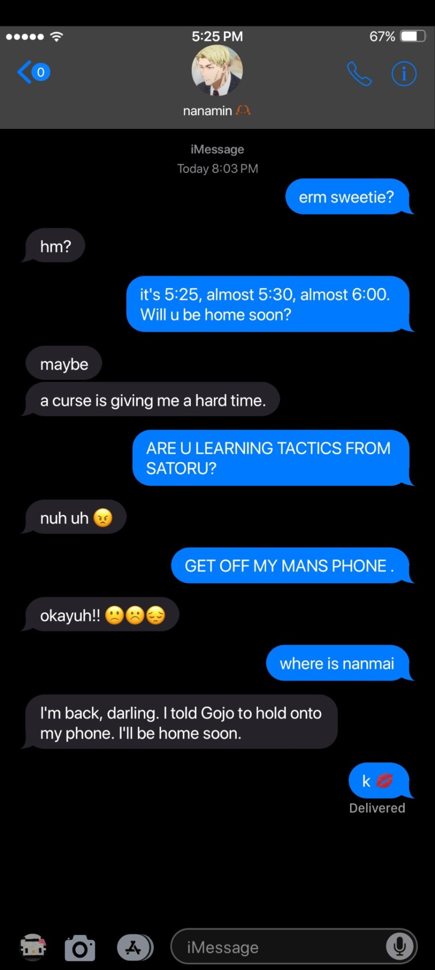 Random Texts With Kento Nanami!