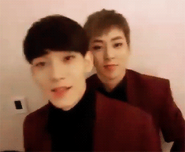 galaxychen:  2016 new year’s greetings from jongdae ft. xiumin 