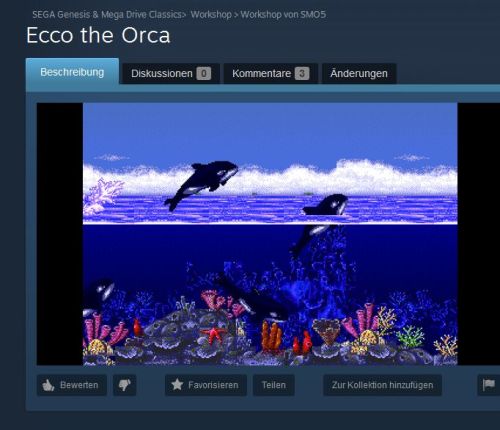 It’s great seeing SEGA adding Steam Workshop support for Mega Drive / Genesis titles, giving fans of these games a legal platform to share bugfixes or modifications like the one above. I love Ecco the Dolphin, and I really like the idea to play...