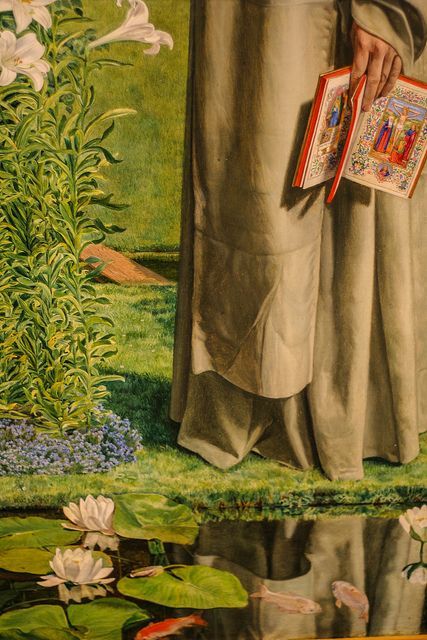 Convent Thoughts is a painting by the Pre-Raphaelite painter Charles Allston Collins, 1860. Ashmolea