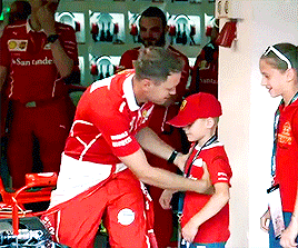 sebastianvetel:  Sebastian Vettel + little fan