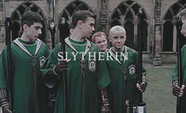 queerdraco:  harry potter meme↳ 1/1 house // slytherin