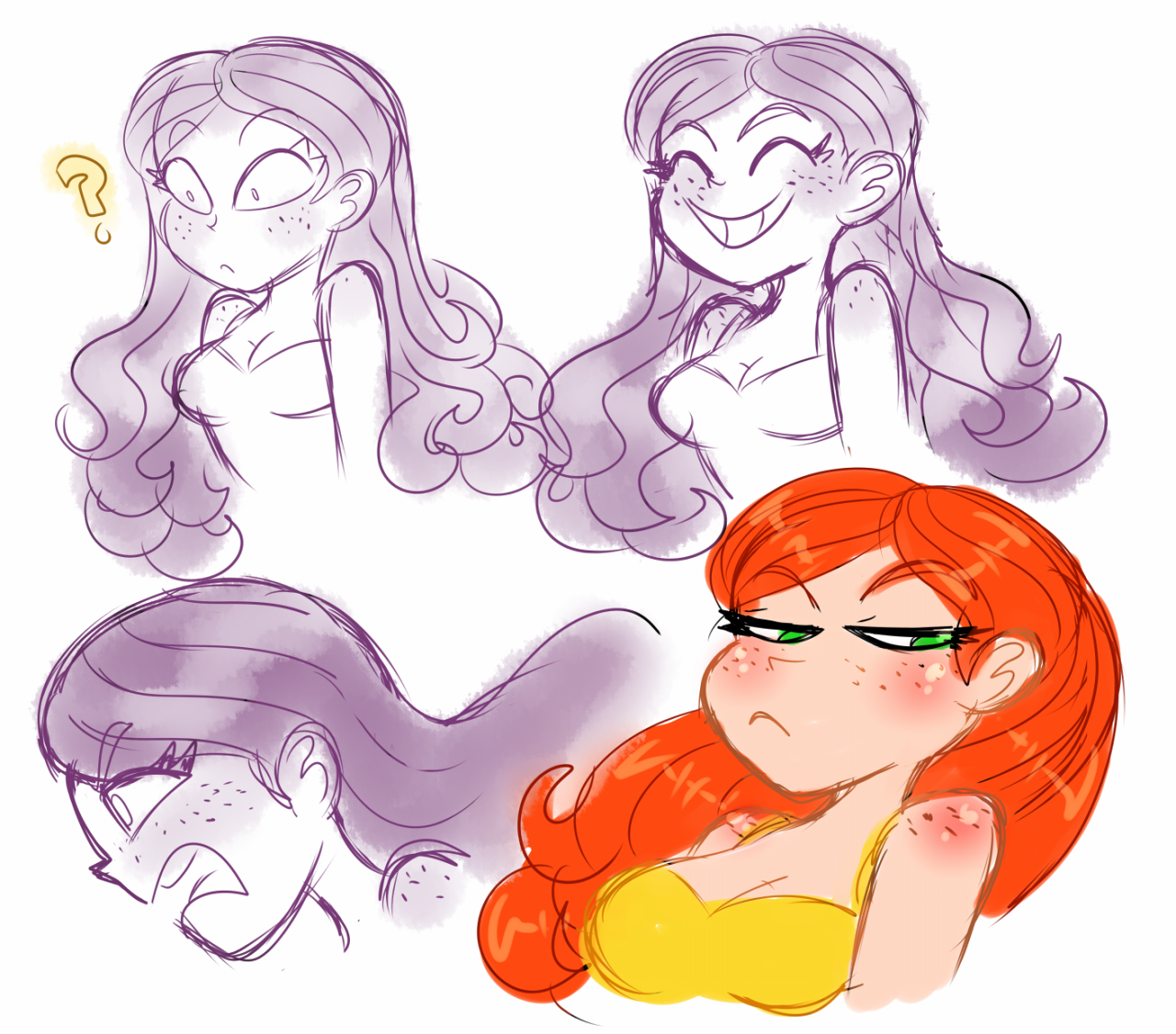 princesscallyie:  Random doodles cause I didn’t know what else to draw Art Blog~
