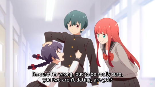 italeteller:  HEY YOUDO YOU LIKE ROMANCE!?DO YOU LIKE MUTUAL PINING!?!?DO YOU LIKE DORKS WHO ARE DESPERATELY IN LOVE BUT CAN’T BRING THEMSELVES TO SAY IT!?!?!?!?THEN YOU’RE IN FUCKING LUCK ‘CAUSE I HAVE AN ANIME FOR YOUMEET TSUREZURE CHILDRENSTARRING:THE