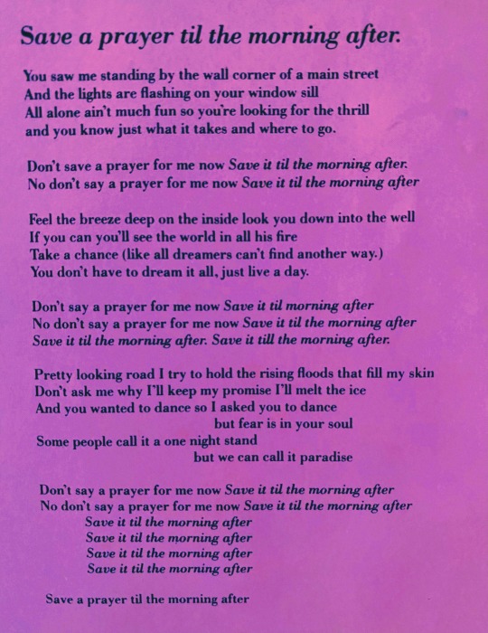 save a prayer lyrics save a prayer lyrics