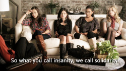 prettylittlecrossovers:  Britta: So what you call insanity, we call solidarity! (Community 3.19 Curriculum Unavailable)