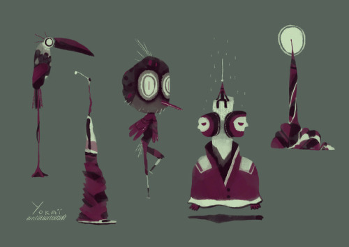 Some personal YOKAI Charadesigns