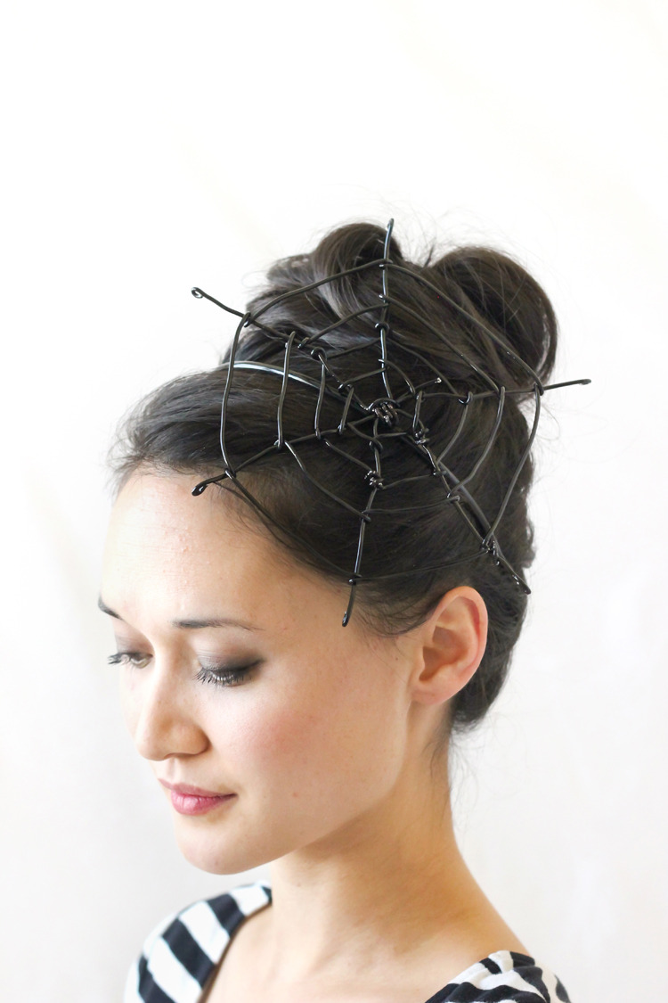Spiderweb Fascinator | Delia Creates
If you’ve been invited to a Halloween party but hate Halloween costumes, you can still dress up and have fun without feeling uncomfortable! Combine this chic spiderweb fascintaor with a black outfit and dark...