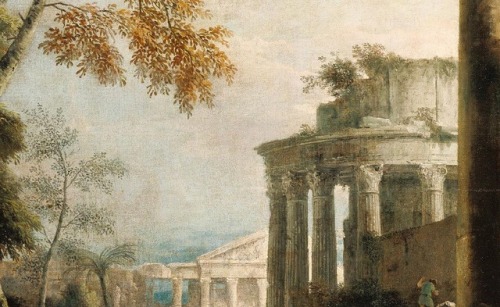 curatorialist:Marco Ricci & Sebastiano Ricci, Landscape with Classical Ruins and Figures, ca. 17