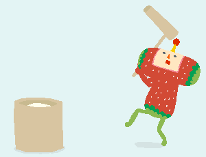 katamarikatamaru:Animated images of the Cousins from Katamari Damacy, created to promote We Love Kat