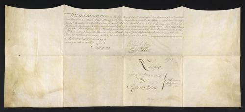 LJS Misc-3, another New Jersey indenture! Dated 4 Apr. 1737 recording the lease by John and Mary Hof