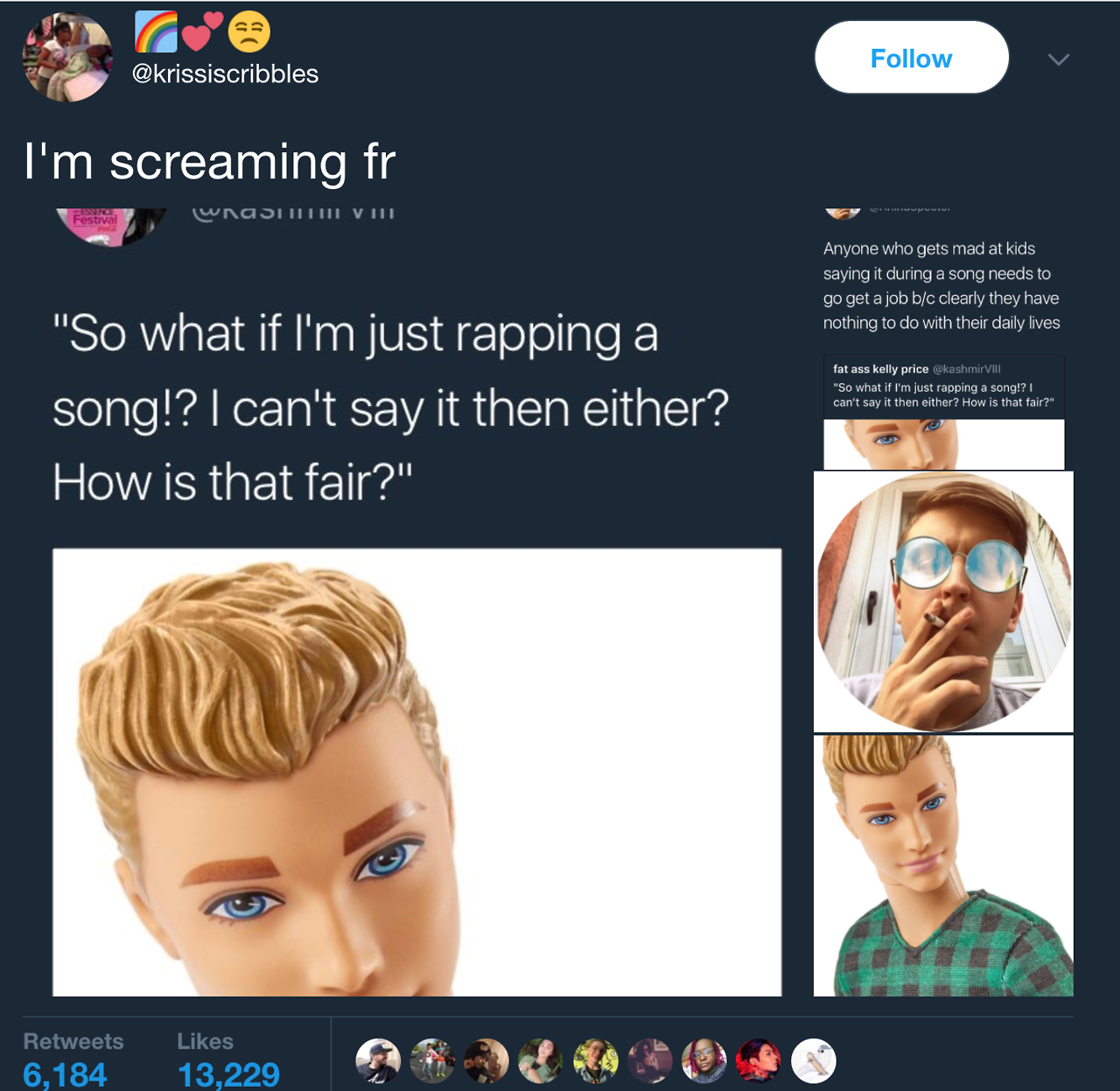 illumahottie:  lagonegirl:  Ken Dolls Wildin  Get the motherfucking hell out of my
